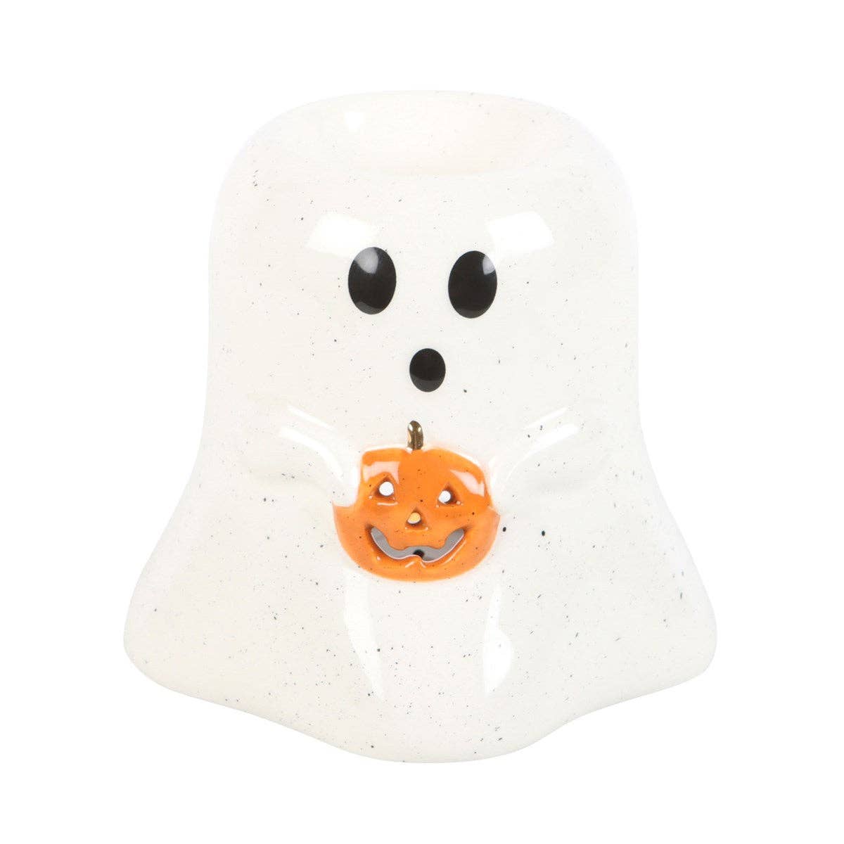 Ghost Shaped Halloween Oil Burner with Pumpkin