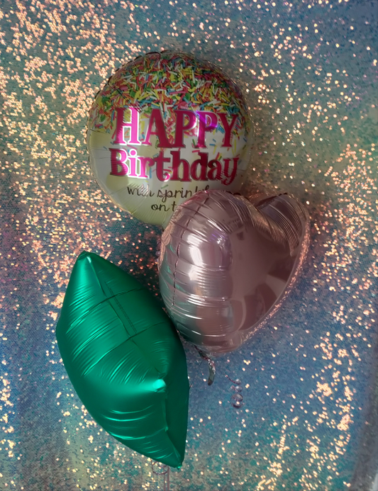 Happy Birthday sprinkle balloon 3 balloon pack