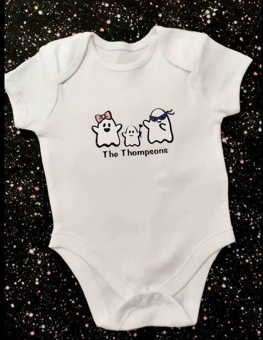 Personalised Ghost baby vest