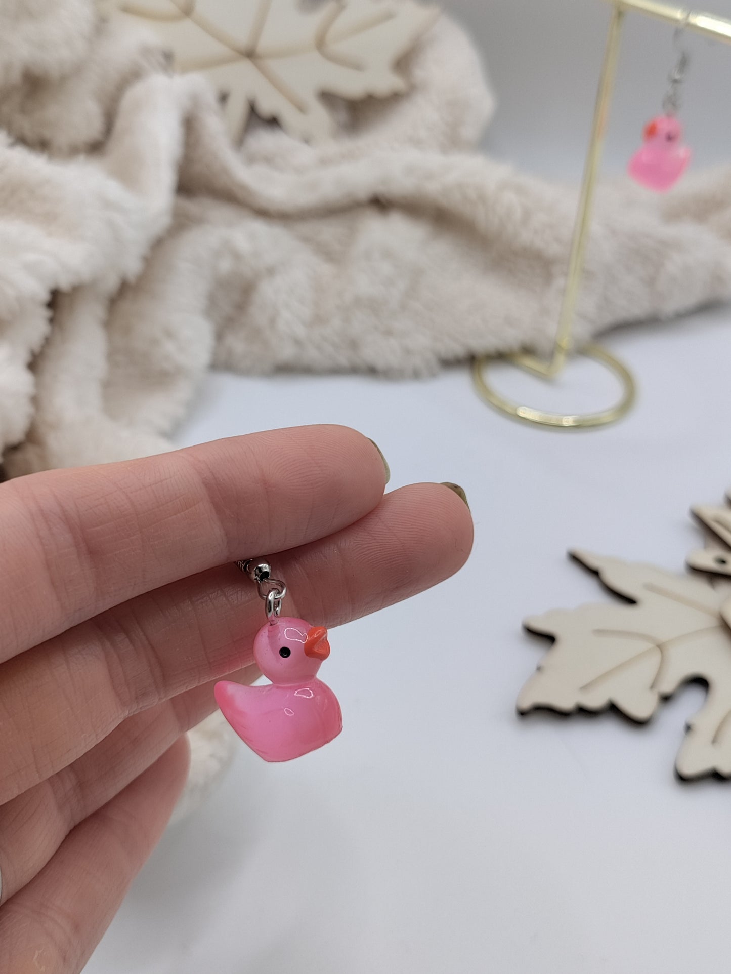 Colourful Duck Earrings