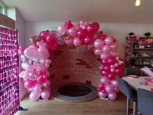 Balloon Arch - pink themed