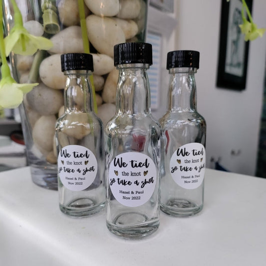 Wedding bottle stickers