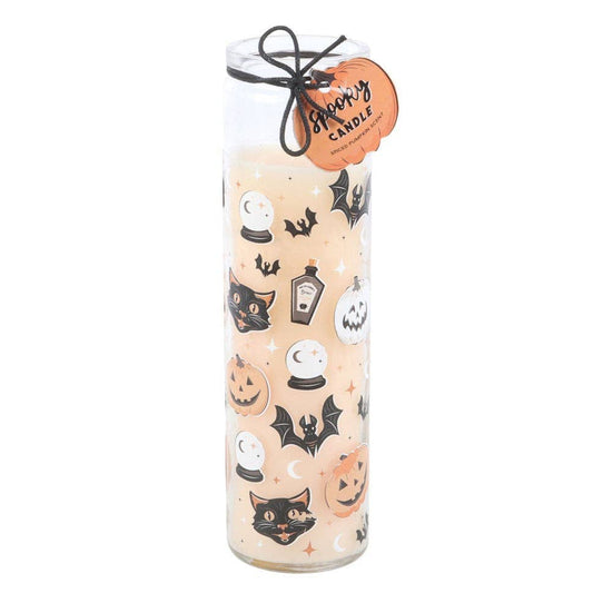 Spooky Spiced Pumpkin Halloween Tube Candle