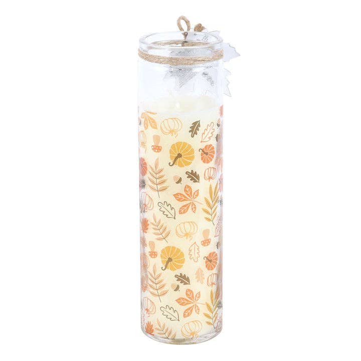 Autumn Leaves Pumpkin Spice Fall Tube Candle