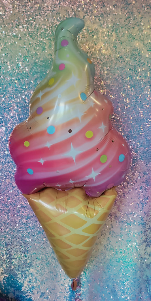 Large ice cream balloon