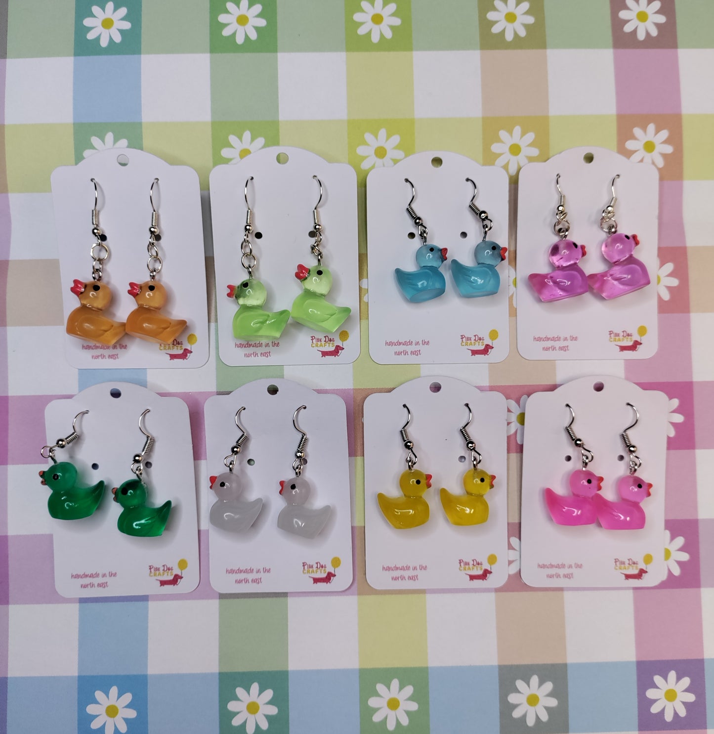 Colourful Duck Earrings